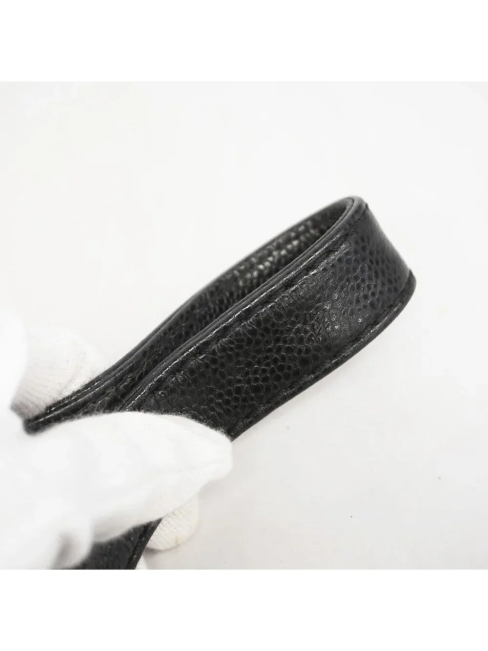 Chanel Tote Bag Caviar Leather Black Gold